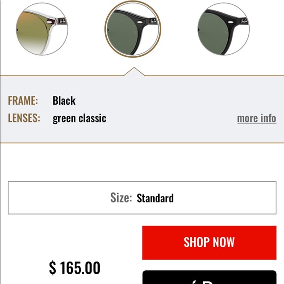 Unisex  Ray Ban Sunglasses polarized - Picture 5 of 5